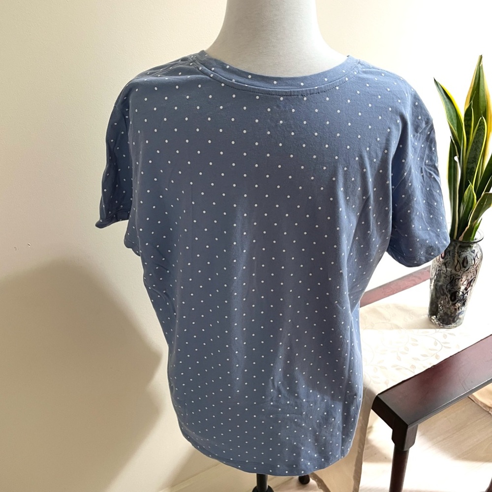 ECOTHREADS~ Dressy T-Shirt-Size XL~Light Blue~Fitted Organic Cotton - Picture 4 of 8